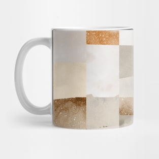 Pocket - COLLAGE TEXTURE SHAPES GOLD Mug